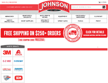 Tablet Screenshot of johnsonautobodysupply.com